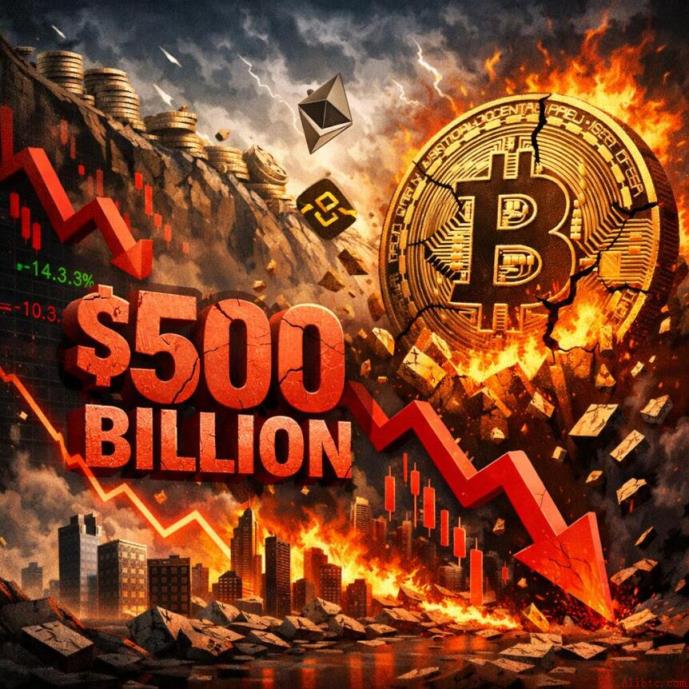 加密货币市场25天内蒸发5000亿美元，比特币引领抛售潮