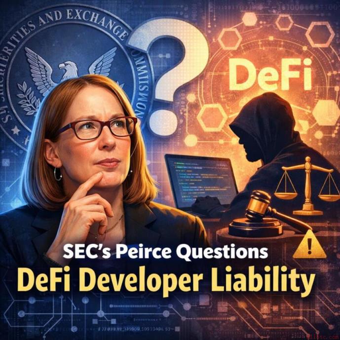 SEC专员皮尔斯质疑DeFi开发者法律责任