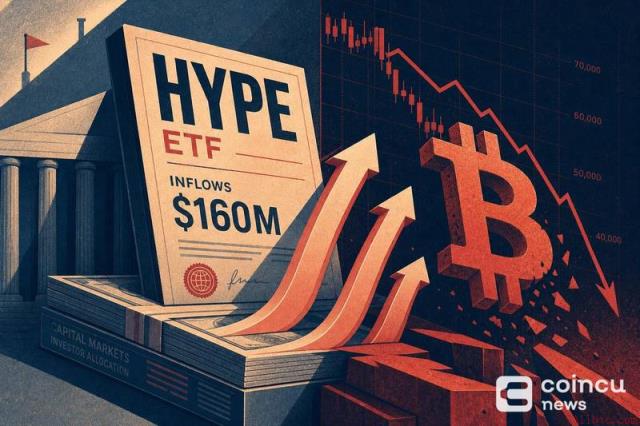比特币下跌之际HYPE ETF仍吸金近1.6亿美元