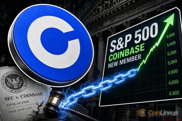 Coinbase在SEC诉讼三年后加入标普500指数