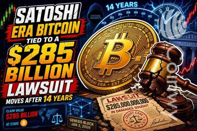 沉睡14年后，与2850亿美元诉讼相关的创世时期比特币再度异动