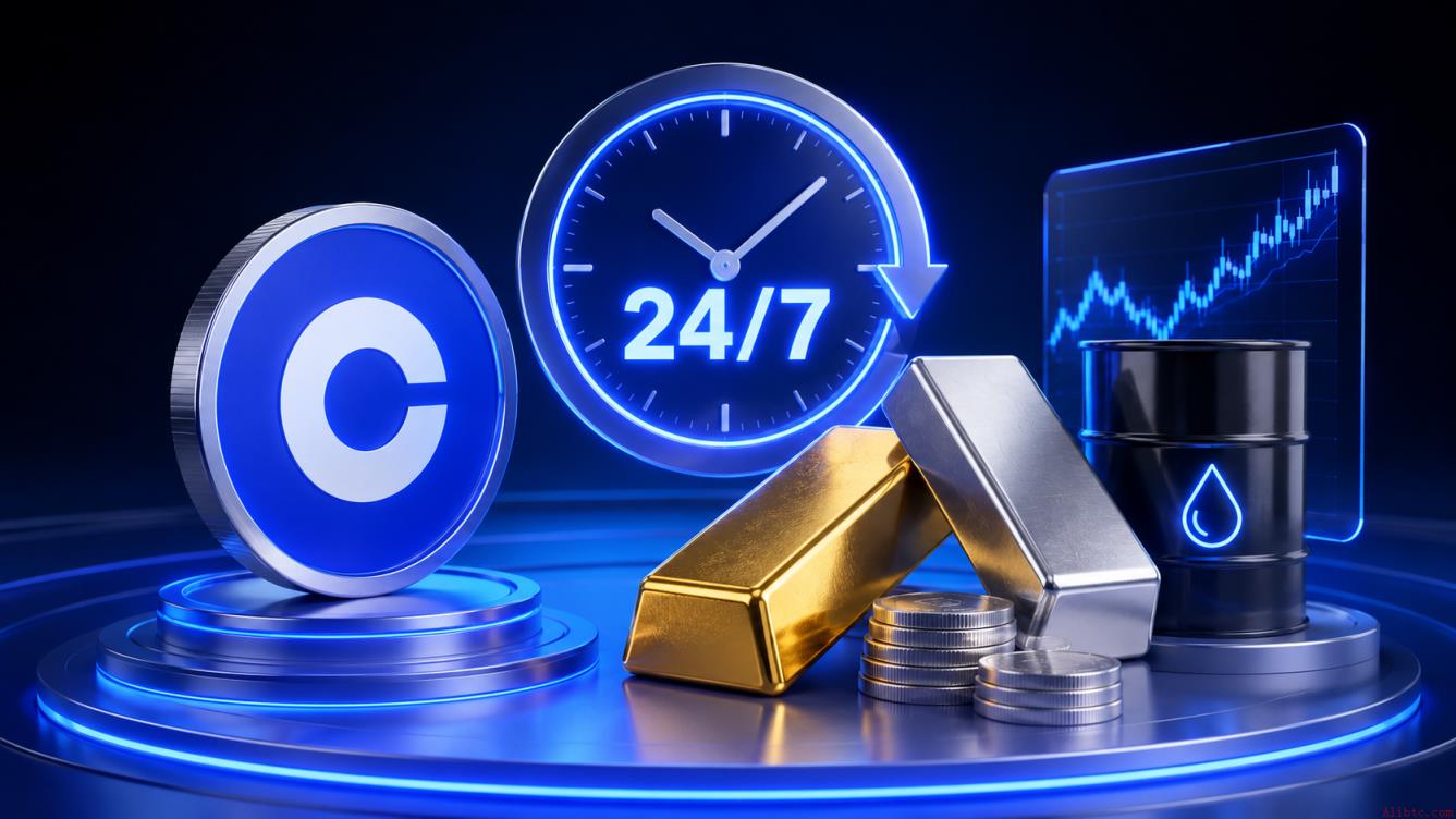 Coinbase推出全天候黄金与白银期货，石油紧随其后