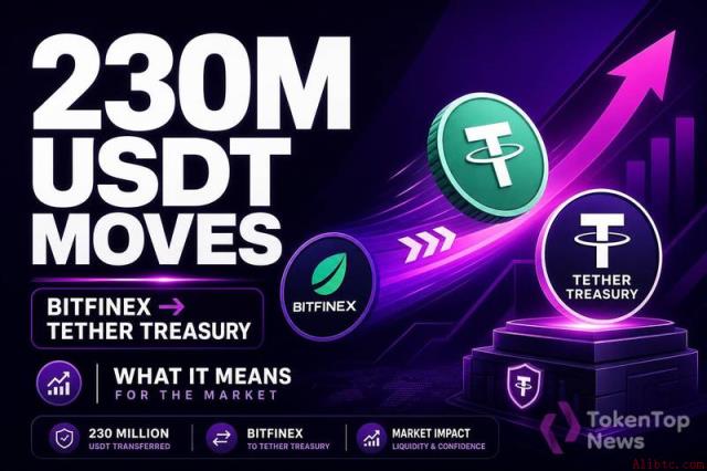 2.3亿USDT从Bitfinex转至Tether金库：这意味着什么？