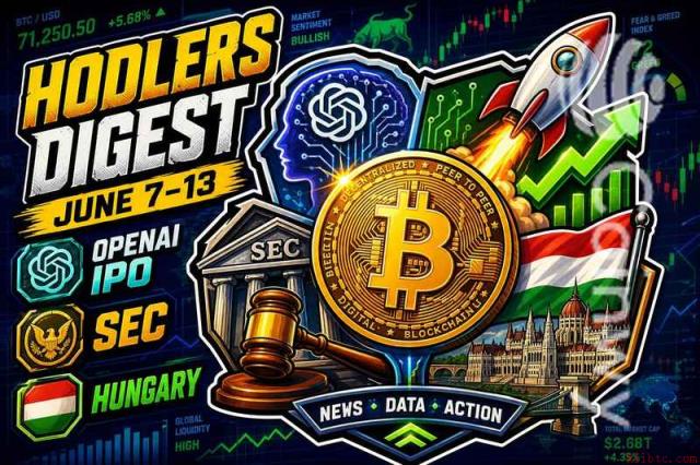 Hodlers文摘6月7日至13日：OpenAI IPO、SEC与匈牙利