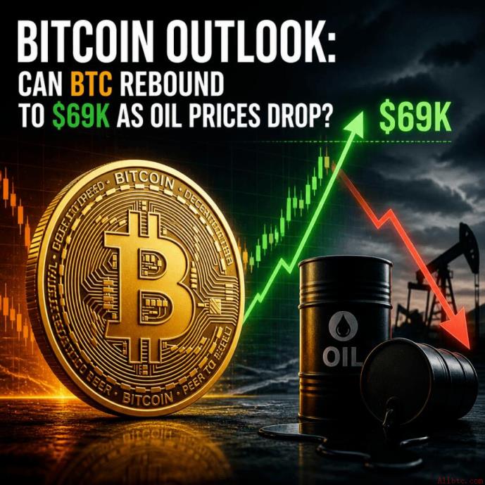 比特币展望：油价下跌，BTC能否反弹至6.9万美元？