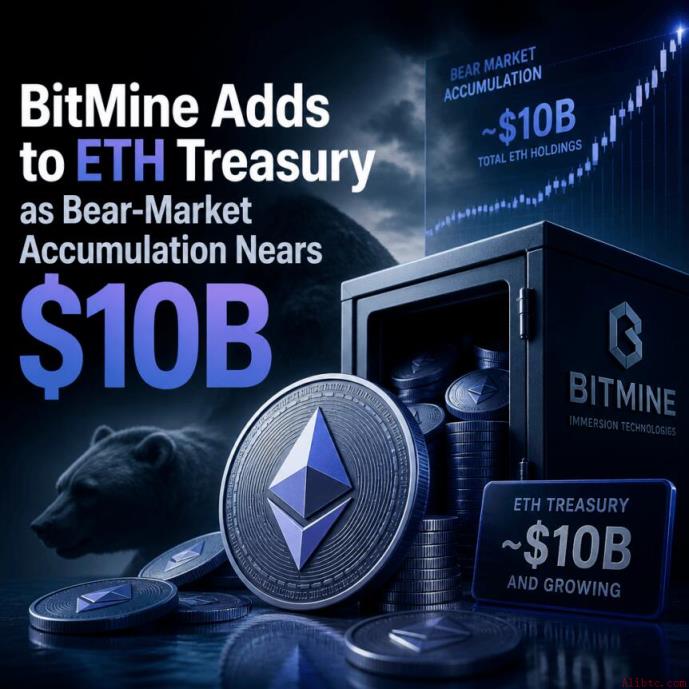 BitMine 增持 ETH 国库，熊市积累逼近百亿美元