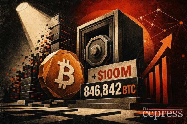 策略增持1亿美元比特币，总持仓达846,842枚