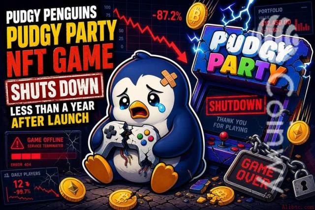胖企鹅NFT游戏《Pudgy Party》上线不足一年关停，币安用户可关注后续生态动态