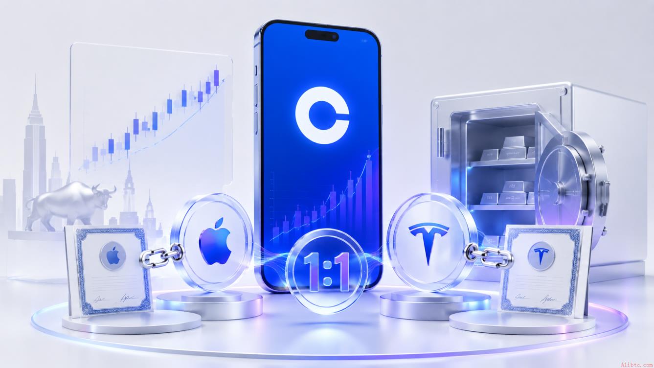 Coinbase推出1:1全额抵押的代币化美股