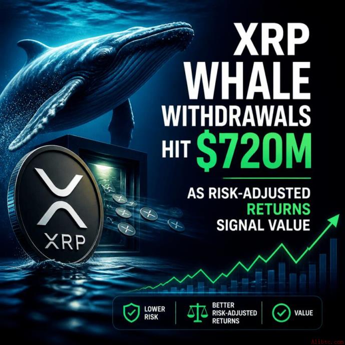 XRP巨鲸提款达7.2亿美元，风险调整回报释放价值信号