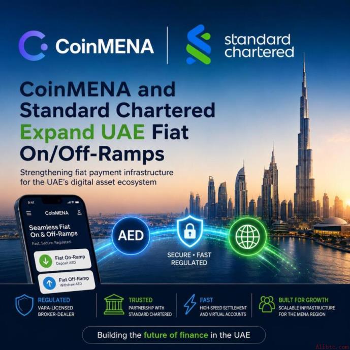 CoinMENA与渣打银行扩大阿联酋法币出入通道
