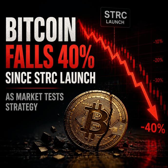 自STRC推出以来比特币下跌40%，市场正在测试这一策略