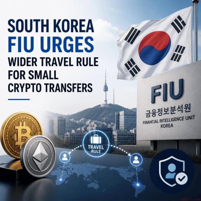 韩国金融情报机构敦促扩大小额加密货币转账的旅行规则范围