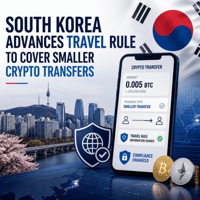 韩国推进旅行规则以覆盖更小额的加密货币转账