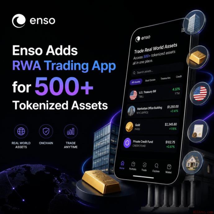 Enso推出支持500余种代币化资产的RWA交易应用