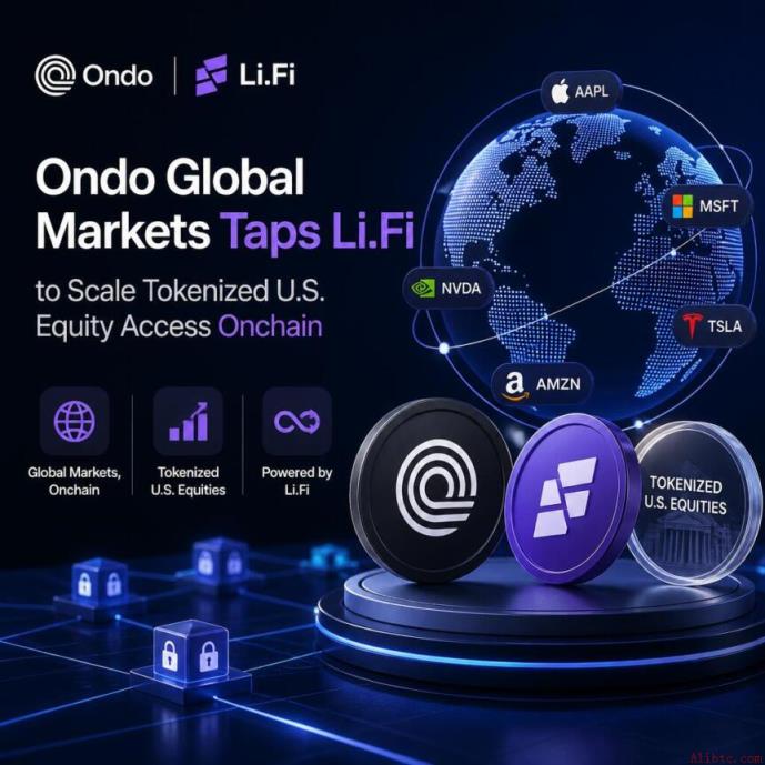 Ondo Global Markets 携手 Li.Fi 扩大代币化美股链上接入