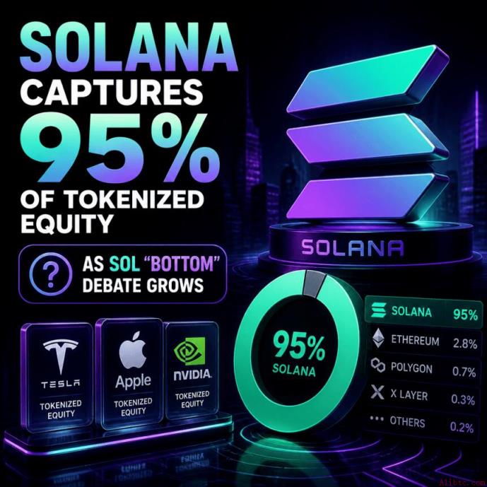 Solana占据95%代币化股权，SOL“底部”之争愈演愈烈