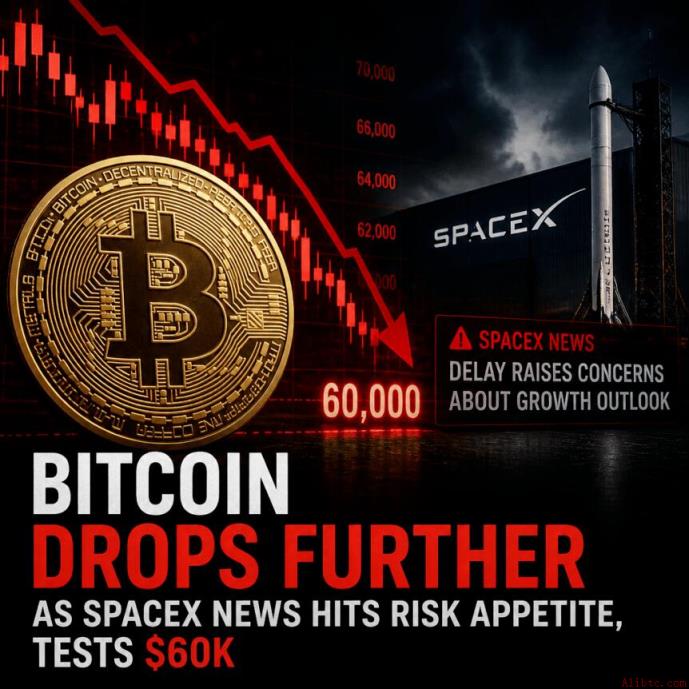 比特币加速下探6万美元，SpaceX消息打击风险偏好