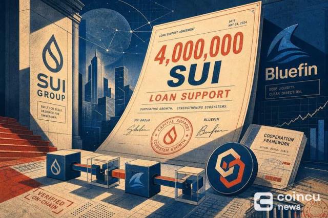 SUI集团提供400万SUI贷款支持，扩大与Bluefin的合作