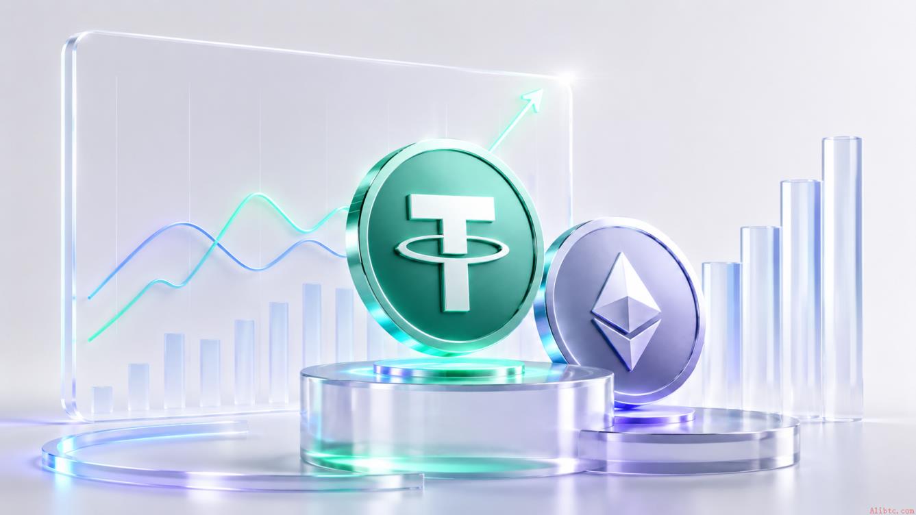 USDT市值短暂反超ETH，Tether总市值力压以太坊