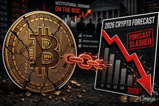 尽管机构需求上升，21Shares大幅下调2026年加密货币预测