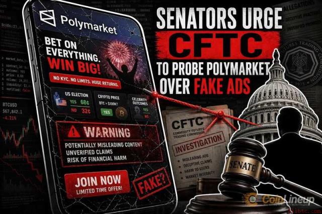 参议员敦促CFTC就虚假广告对Polymarket展开调查
