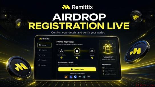 Remittix持有者注册现已开放，RTX代币分配成为焦点