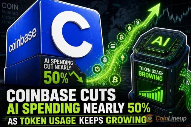 Coinbase削减AI支出近50%，代币使用量持续增长
