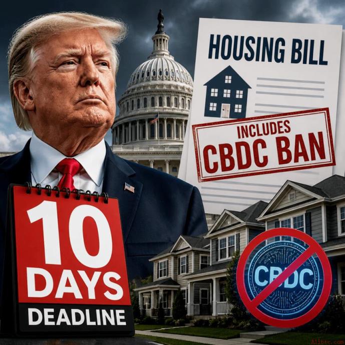 特朗普面临含CBDC禁令的住房法案10天截止期