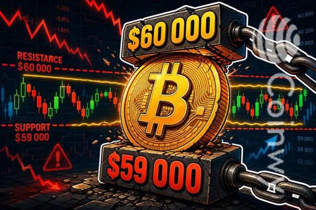 比特币59,000-60,000美元区间的平静开始显露出危险
