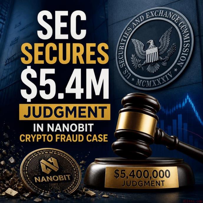 SEC就NanoBit加密货币欺诈案获得540万美元判决