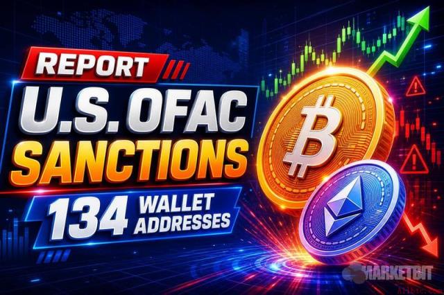 报告：美国OFAC制裁134个钱包地址