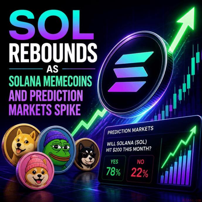 SOL反弹，Solana生态Memecoin与预测市场集体飙升