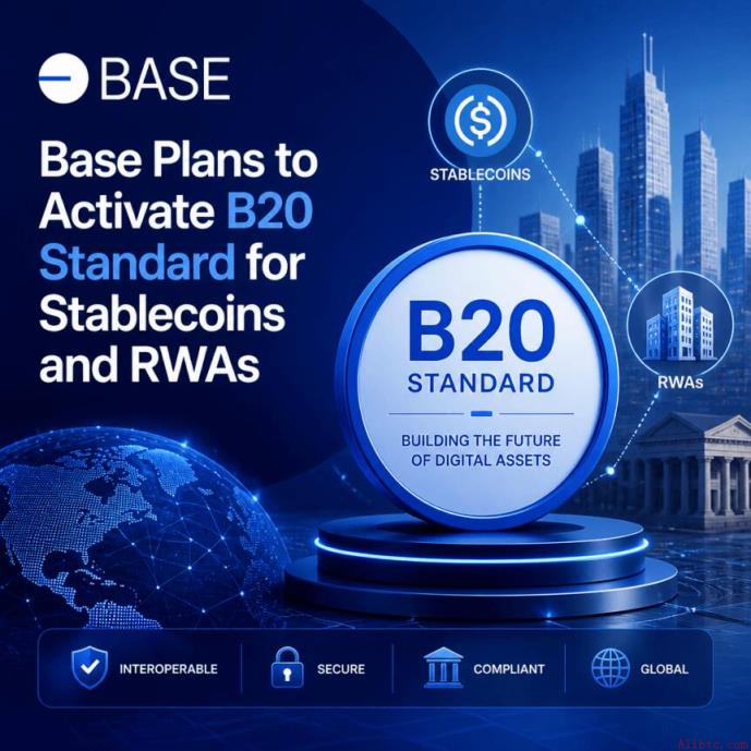 Base主网B20代币标准上线，开发者可快速发行稳定币与RWA资产