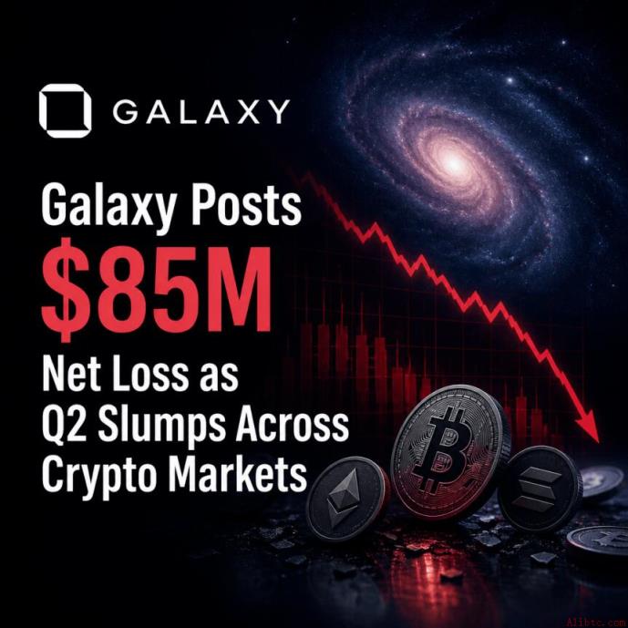 Galaxy第二季度净亏8500万美元，加密货币市场普遍低迷