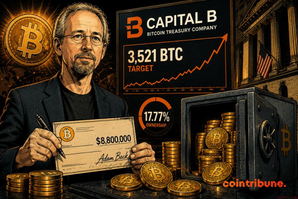 比特币：亚当·巴克再向Capital B注资760万欧元