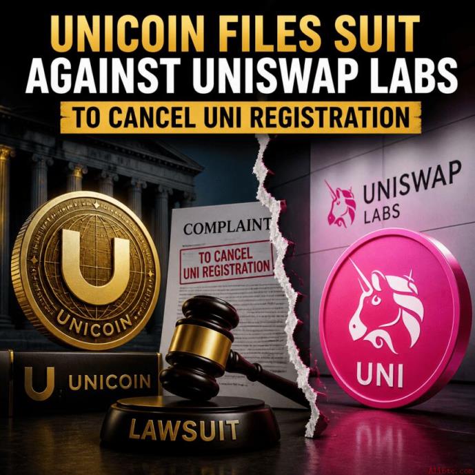 Unicoin起诉Uniswap Labs要求取消UNI注册