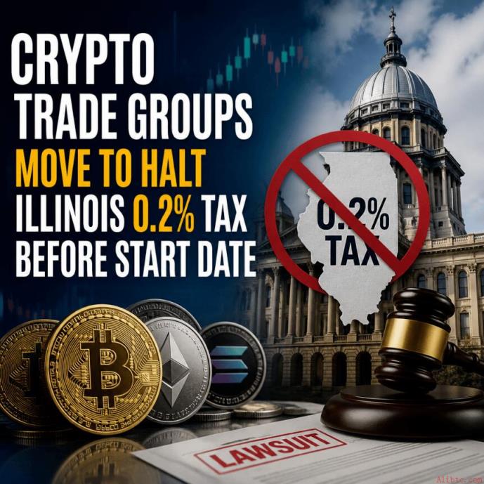 加密货币交易组织采取行动，拟在伊利诺伊州0.2%税收生效前予以叫停