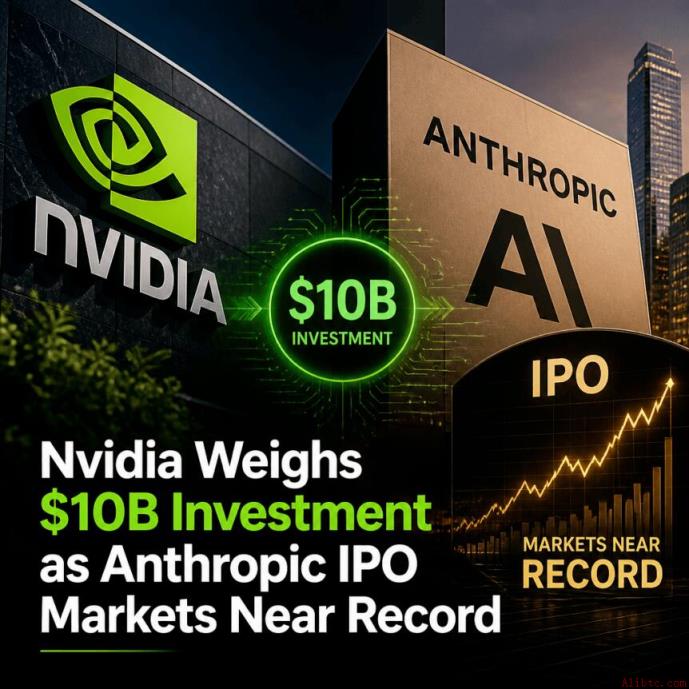 英伟达考虑100亿美元投资，Anthropic IPO临近纪录