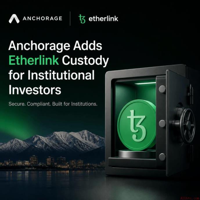 安克雷奇为机构投资者推出Etherlink托管服务