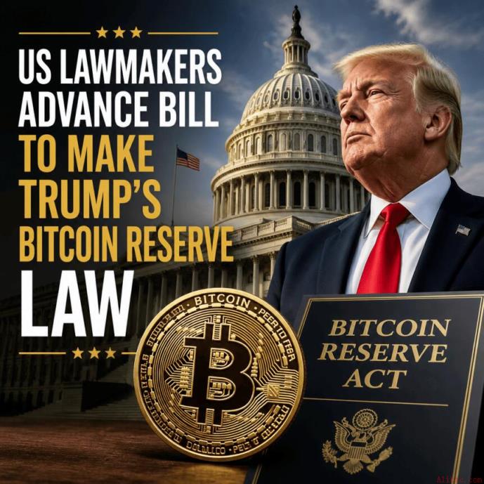 美国议员推进法案，确立特朗普的比特币储备法