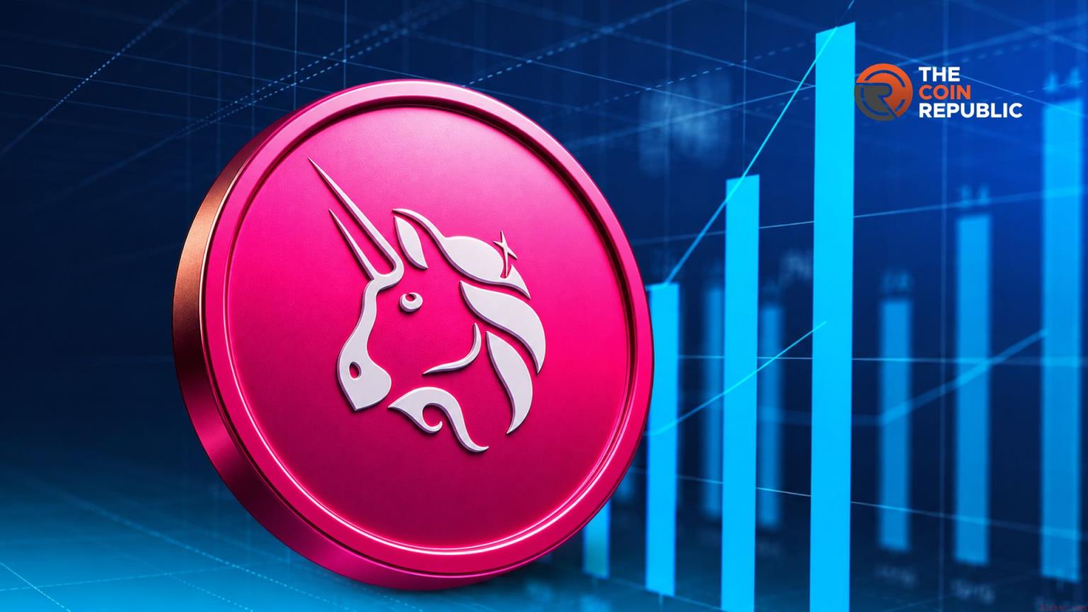 Uniswap代币现杯柄形态回调信号，协议交易量突破50%