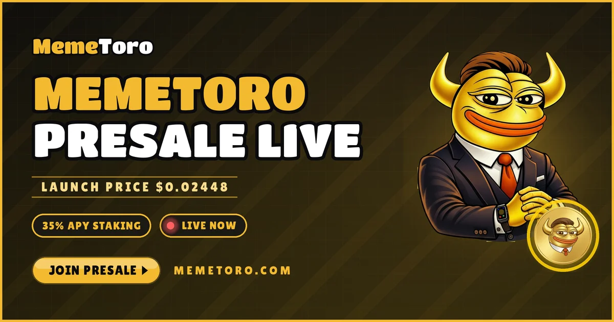 MemeToro第8阶段预售引爆市场：AI驱动的公平发行成2026最佳加密货币预售后备人选