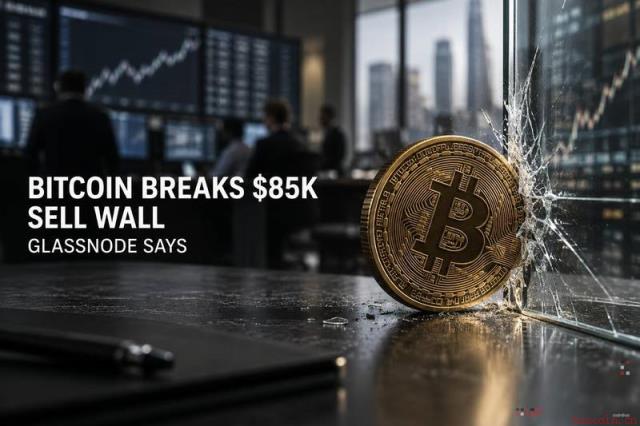 比特币突破85000美元卖压墙 市场关注支撑转化有效性