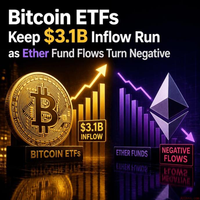 比特币ETF连续九日净流入31亿美元，市场资金轮动显现