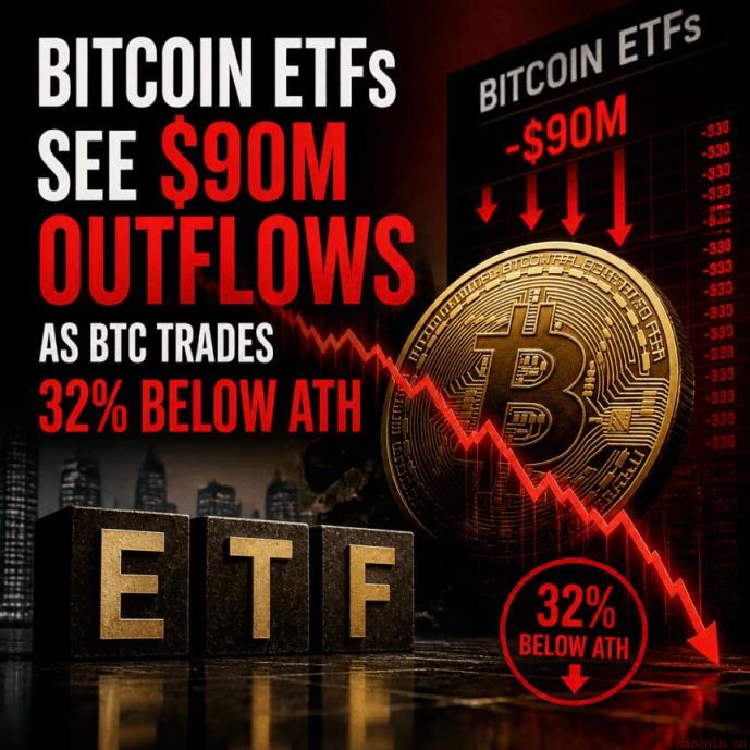 比特币ETF资金流出致价格跌破8.6万美元