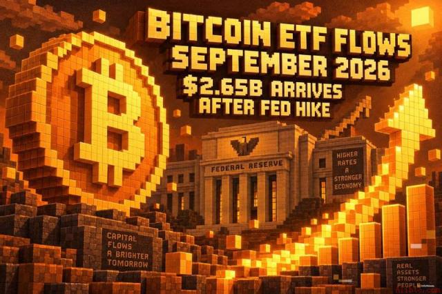 2026年9月比特币现货ETF净流入达26.5亿美元，加息后资金集中涌入