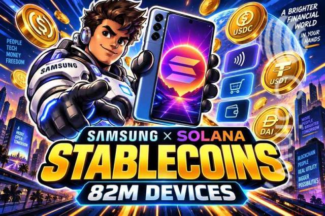 三星拟联手Solana推8200万台设备稳定币功能