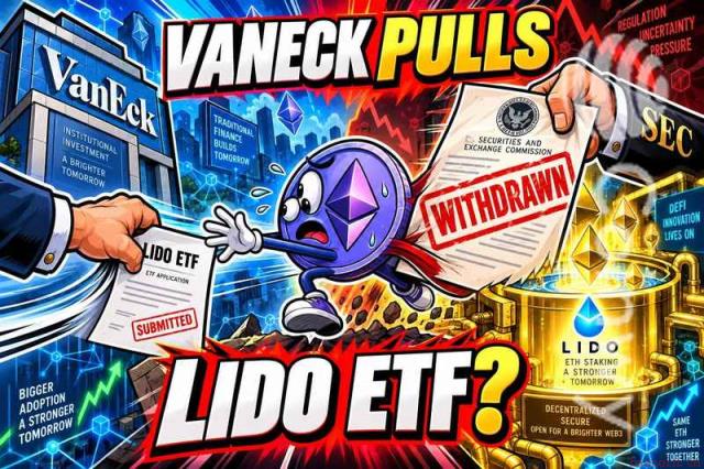 VanEck 要求 SEC 撤回 Lido 质押以太坊 ETF